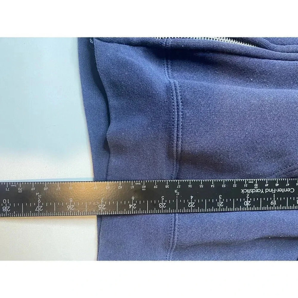 VINTAGE Disney Sweater Hoodie Blue Full Zip Long Sleeve Men M Made In USA 90s - Picture 6 of 9